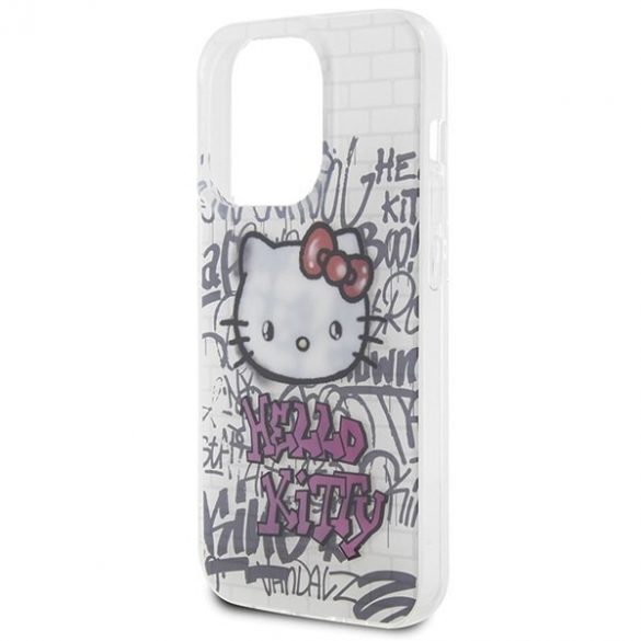 Hello Kitty HKHCP14LHDGPHT iPhone 14 Pro 6.1 biał/alb hardcase IML Kitty On Bricks Graffiti"