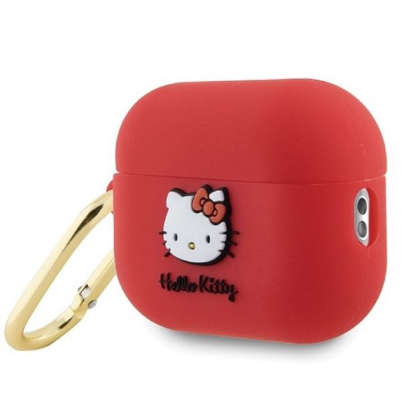 Hello Kitty HKAP23DKHSF Husă pentru Airpods Pro 2 (2022/2023) fuksja/fuschia Silicon 3D Kitty Head