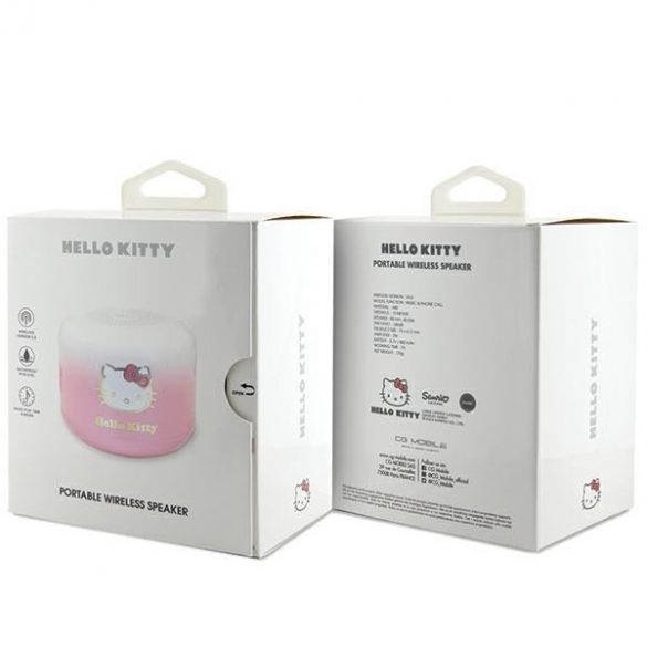 Hello Kitty głośnik Bluetooth 5.0 HKWSBT6GKEP różowy/roz Electroplate Gradient