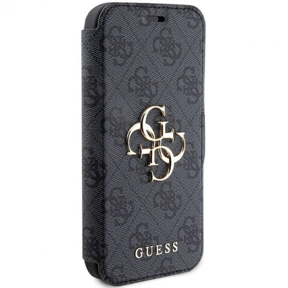 Guess GUBKP15L4GMGGR iPhone 15 Pro 6.1" gri/gri carte 4G Metal Logo