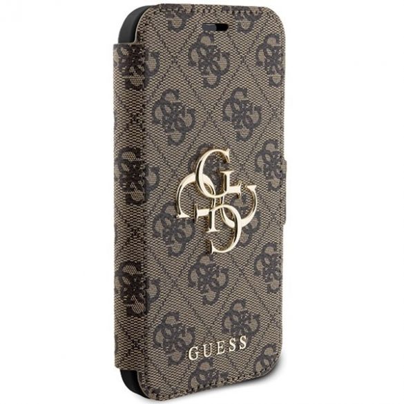 Guess GUBKP15S4GMGBR iPhone 15 / 14 / 13 6.1" maro/maro carte 4G Metal Logo