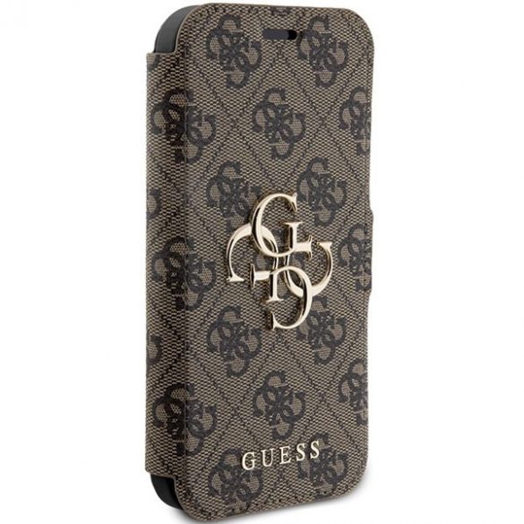 Guess GUBKP15X4GMGBR iPhone 15 Pro Max 6.7" brązowy/maro carte 4G Metal Logo