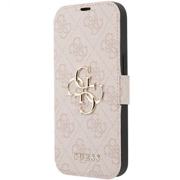 Guess GUBKP15S4GMGPI iPhone 15 / 14 / 13 6.1" carte rożowy/roz 4G Metal Logo