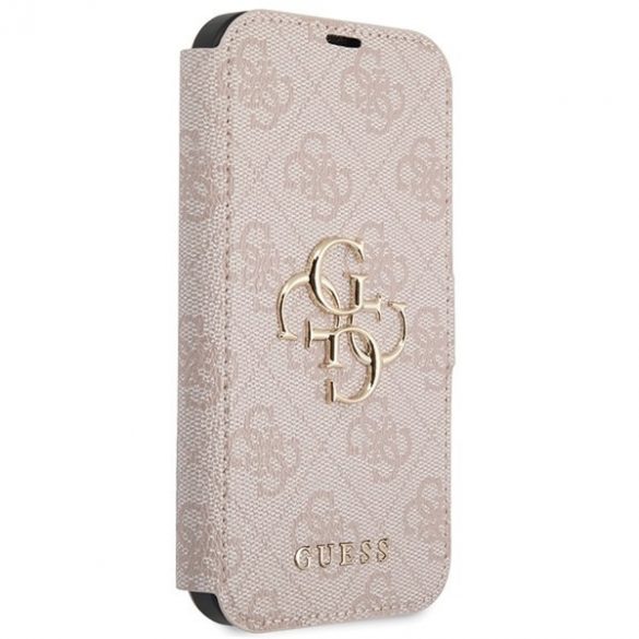 Guess GUBKP15S4GMGPI iPhone 15 / 14 / 13 6.1" carte rożowy/roz 4G Metal Logo