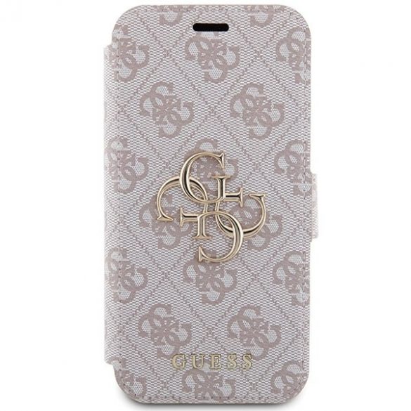 Guess GUBKP15L4GMGPI iPhone 15 Pro 6.1" rożowy/roz carte 4G Metal Logo