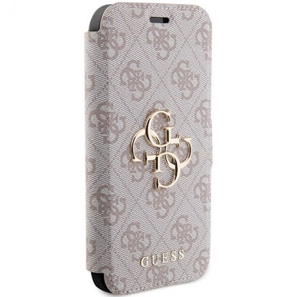 Guess GUBKP15L4GMGPI iPhone 15 Pro 6.1" rożowy/roz carte 4G Metal Logo