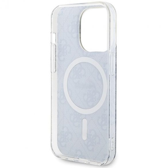 Guess GUHMP15XH4STB iPhone 15 Pro Max 6,7" niebieski/albastru hardcase IML 4G MagSafe