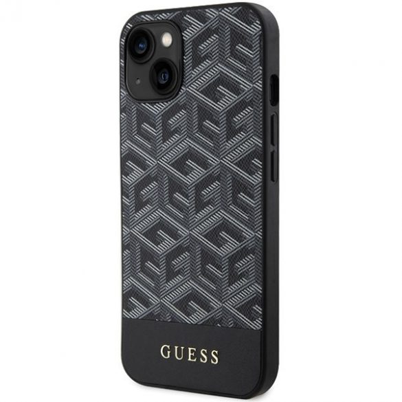 Guess GUHMP15SHGCFSEK iPhone 15 / 14 / 13 6.1" carcasă rigidă/neagră GCube Stripes MagSafe