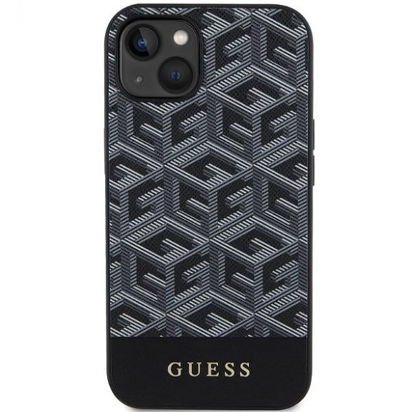 Guess GUHMP15SHGCFSEK iPhone 15 / 14 / 13 6.1" carcasă rigidă/neagră GCube Stripes MagSafe