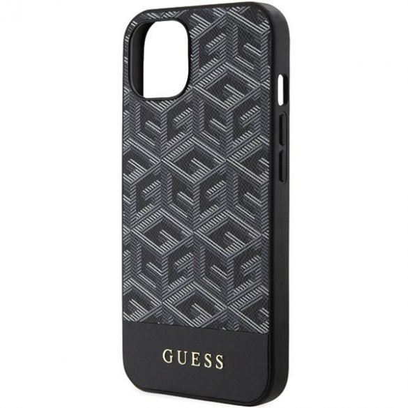 Guess GUHMP15SHGCFSEK iPhone 15 / 14 / 13 6.1" carcasă rigidă/neagră GCube Stripes MagSafe