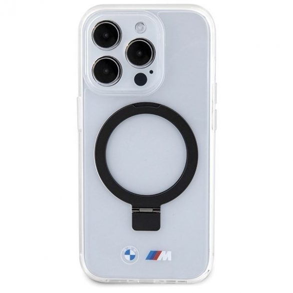 BMW BMHMP15LURST iPhone 15 Pro 6.1 carcasă rigidă transparentă Ring Stand M Colecția MagSafe"