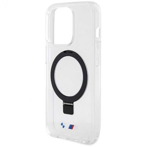 BMW BMHMP15LURST iPhone 15 Pro 6.1 carcasă rigidă transparentă Ring Stand M Colecția MagSafe"