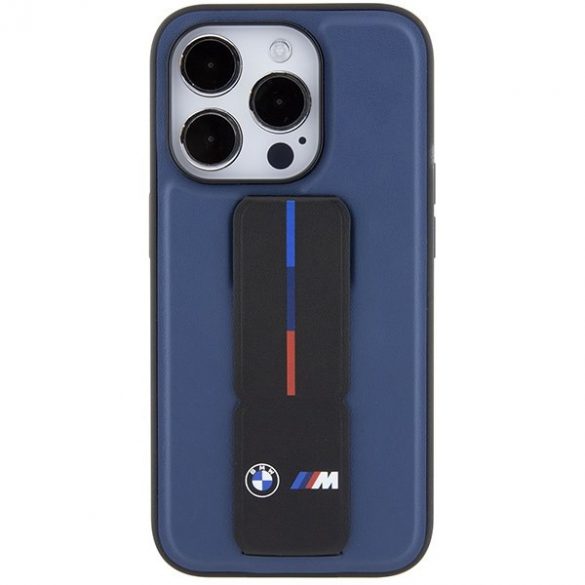 BMW BMHCP15LGSPBIV iPhone 15 Pro 6.1" granatowy/marine hardcase M Grip Stand Bicolor