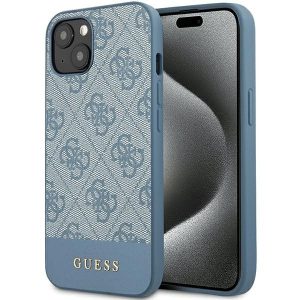 Guess GUHCP15SG4GLBL iPhone 15 / 14 / 13 6.1" niebieski/albastru hardcase 4G Stripe Collection