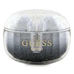 Guess Căști Bluetooth GUTWSHDGKEEK TWS + docking station negru/negru Glitter Gradient