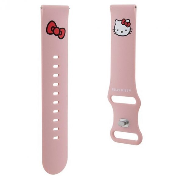 Hello Kitty Pasek Uniwersalny HKUWLSCHBLP Silicone Kitty Head rożowy/roz curea 22mm