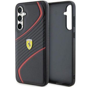 Ferrari FEHCS23FEPTWK S23 FE S711 negru / negru hard Husă Twist Metal Logo