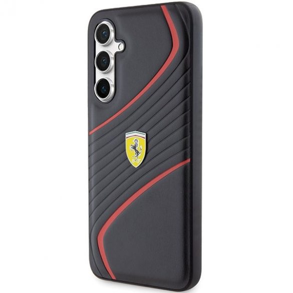 Ferrari FEHCS23FEPTWK S23 FE S711 negru / negru hard Husă Twist Metal Logo