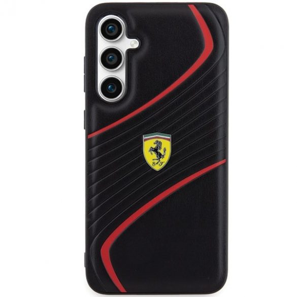 Ferrari FEHCS23FEPTWK S23 FE S711 negru / negru hard Husă Twist Metal Logo