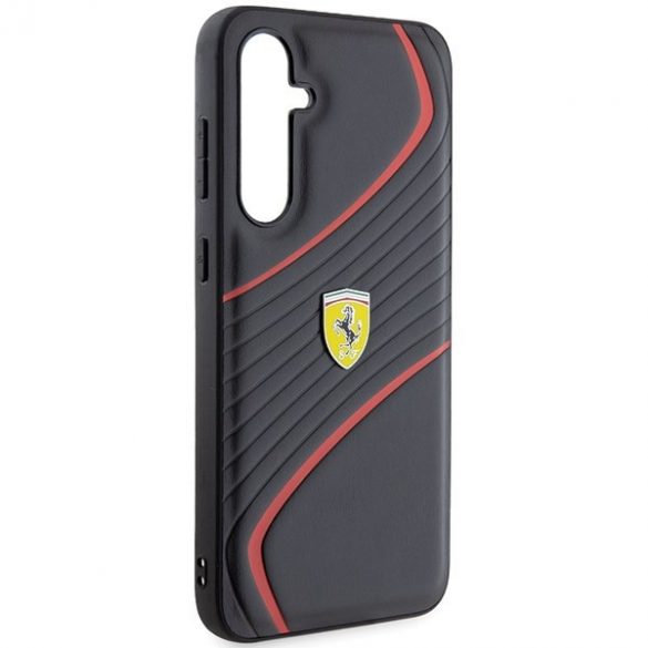 Ferrari FEHCS23FEPTWK S23 FE S711 negru / negru hard Husă Twist Metal Logo