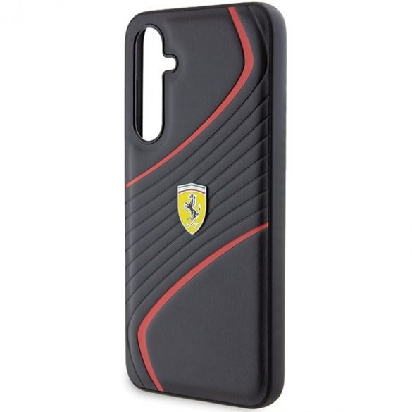 Ferrari FEHCS23FEPTWK S23 FE S711 negru / negru hard Husă Twist Metal Logo