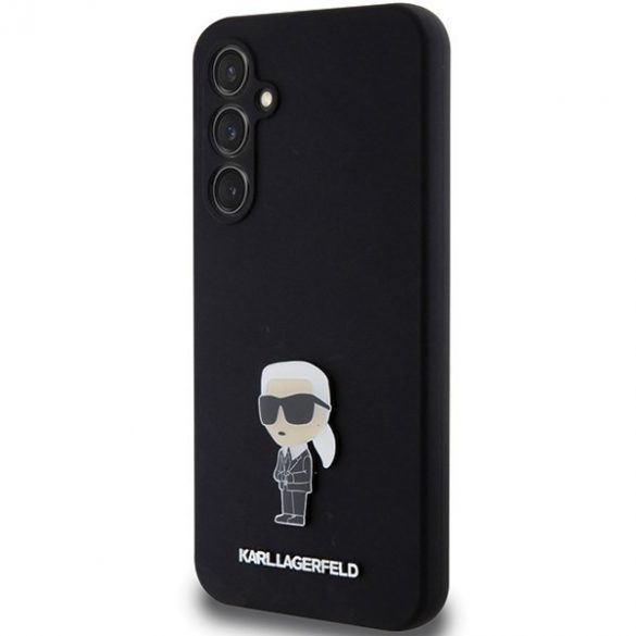 Karl Lagerfeld KLHCS23FEMHKNPK S23 FE S711 negru / negru Silicone Ikonik Metal Pin