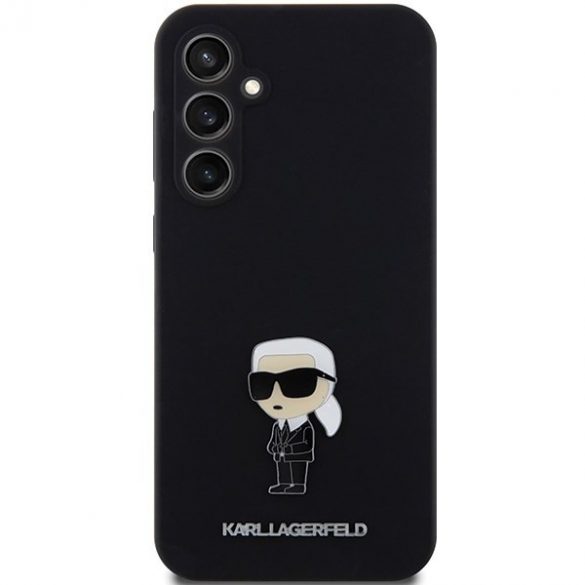 Karl Lagerfeld KLHCS23FEMHKNPK S23 FE S711 negru / negru Silicone Ikonik Metal Pin