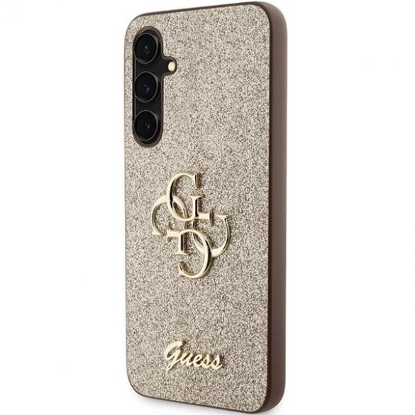 Guess GUHCS23FEHG4SGD S23 FE S711 złoty/aur hardcase Glitter Script Big 4G