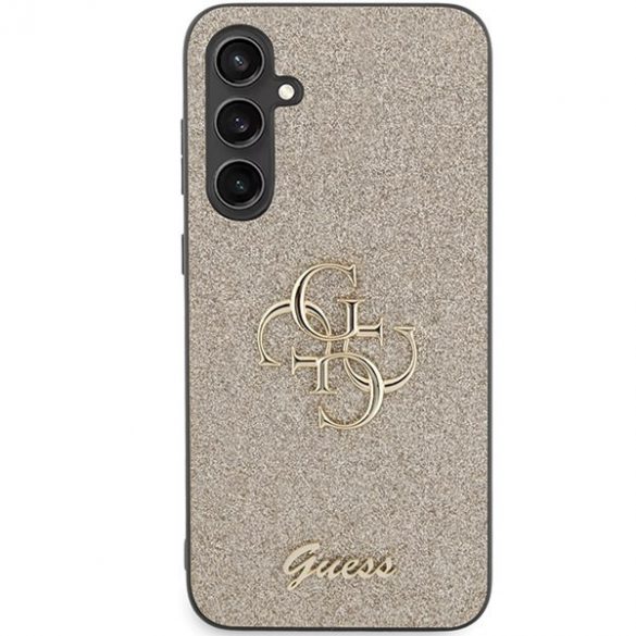 Guess GUHCS23FEHG4SGD S23 FE S711 złoty/aur hardcase Glitter Script Big 4G