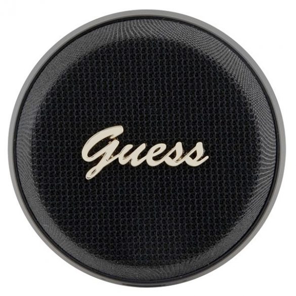 Guess głośnik Bluetooth GUWSC3ALSMK Suport difuzor czarny/negru Magnetic Script Metal