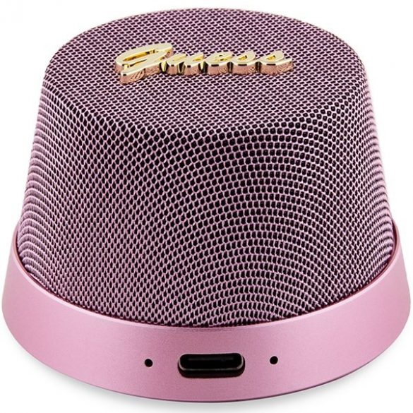 Guess głośnik Bluetooth GUWSC3ALSMP Stand difuzor różowy/roz Magnetic Script Metal