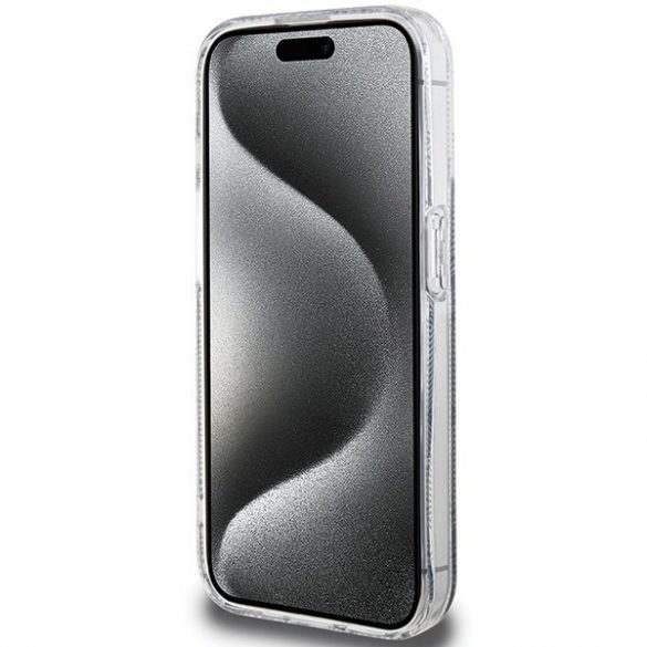 Guess GUHMP15LHGCUSTGK iPhone 15 Pro 6.1" carcasă rigidă/neagră IML GCube MagSafe