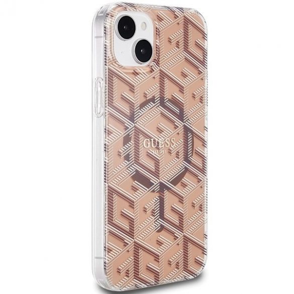 Guess GUHMP15MHGCUSTGW iPhone 15 Plus / 14 Plus 6,7" husă rigidă maro/brązowy IML GCube MagSafe