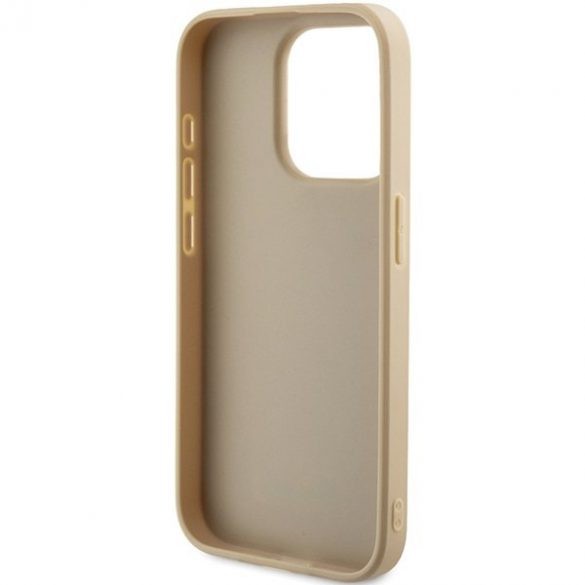 Guess GUHCP14LPSAIRSD iPhone 14 Pro 6,1" złoty/aurie hardcase Saffiano Iridescent Script