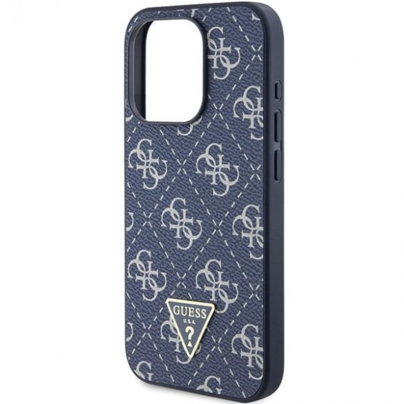 Guess GUHCP15LPG4GPB iPhone 15 Pro 6.1" niebieski/albastru hardcase 4G Triangle Metal Logo