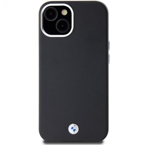 BMW BMHMP15S23PUFWK iPhone 15 / 14 / 13 6.1"czarny/negru Signature Wrapped Metal MagSafe