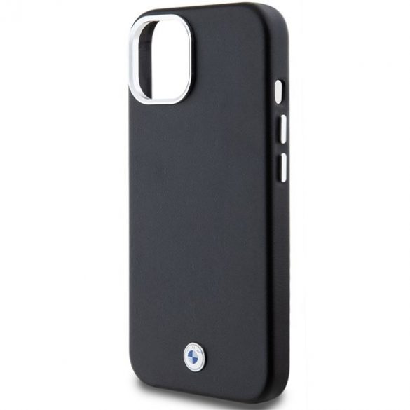 BMW BMHMP15S23PUFWK iPhone 15 / 14 / 13 6.1"czarny/negru Signature Wrapped Metal MagSafe