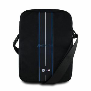 BMW BMTB8COMPVSKL Nylon Blue Stripe husă universală pentru tabletă 8" - negru