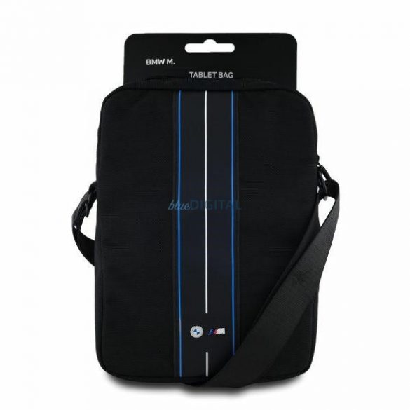 BMW BMTB8COMPVSKL Nylon Blue Stripe husă universală pentru tabletă 8" - negru