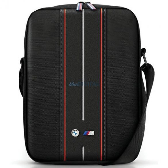 BMW BMTB8COMPVSKR Nylon Red Stripe husă universală pentru tabletă 8" - negru