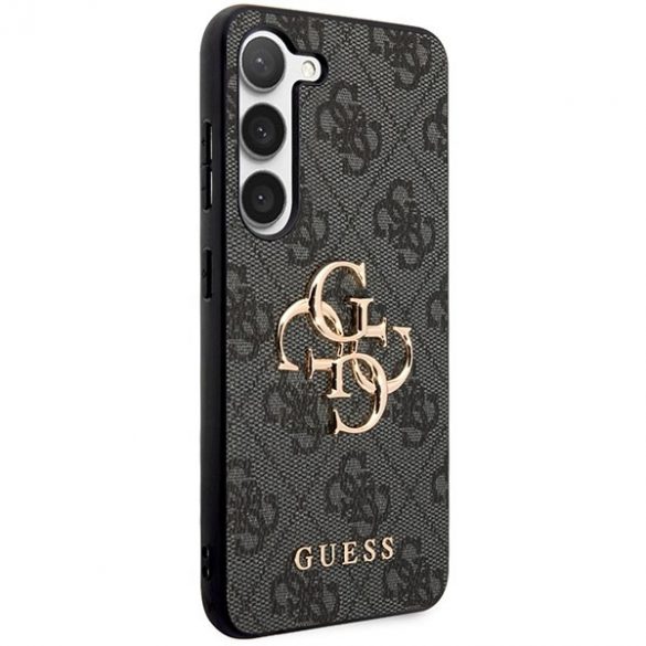 Guess GUHCS24S4GMGGR S24 S921 carcasă rigidă neagră 4G Big Metal Logo