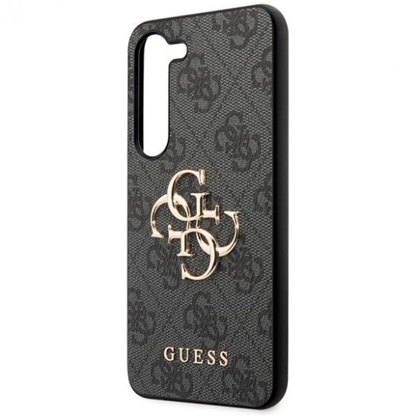 Guess GUHCS24S4GMGGR S24 S921 carcasă rigidă neagră 4G Big Metal Logo