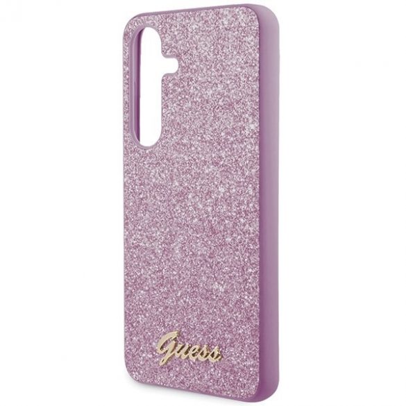 Guess GGUHCS24MHGGSHU S24+ S926 fioletowy/purple hardcase Glitter Script