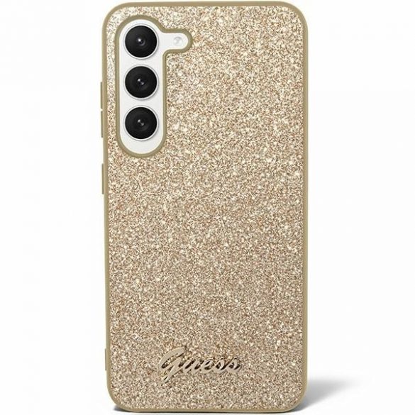 Guess GUHCS24SHGGSHD S24 S921 złoty/hound hardcase Glitter Script