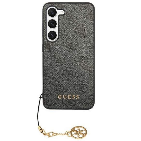 Guess GUHCS24MGF4GGR S24+ S926 carcasă rigidă neagră 4G Charms Collection