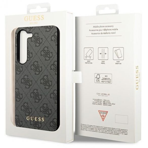 Guess GUHCS24MG4GFGR S24+ S926 czarny/negru hardcase 4G Metal Gold Logo