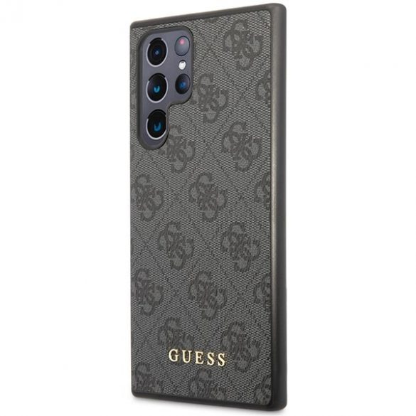 Guess GUHCS24LG4GFGR S24 Ultra S928 carcasă rigidă czarny/negru 4G Metal Gold Logo