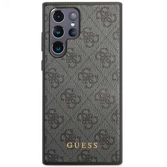 Guess GUHCS24LG4GFGR S24 Ultra S928 carcasă rigidă czarny/negru 4G Metal Gold Logo