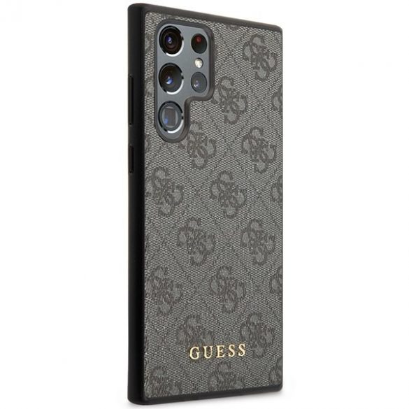 Guess GUHCS24LG4GFGR S24 Ultra S928 carcasă rigidă czarny/negru 4G Metal Gold Logo