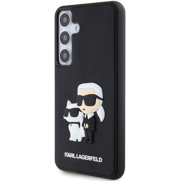 Karl Lagerfeld KLHCS24S3DRKCNK S24 S921 czarny/negru hardcase 3D cauciuc Karl&Chouppete